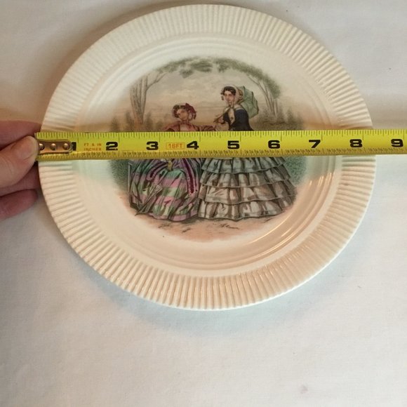 Vintage Victory By Salem China Co. Godey Decorative Dessert and Salad Plate - Picture 9 of 9